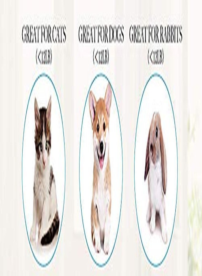 ويستيرن إرا لعبة نفق القطط العملاقة من ويسترن إيرا، قابلة للطي بثلاث طرق للعب في الأماكن المغلقة والمفتوحة مع كرة لعبة معلقة للقطط والأرانب وخنازير غينيا (أحمر) - Image 3